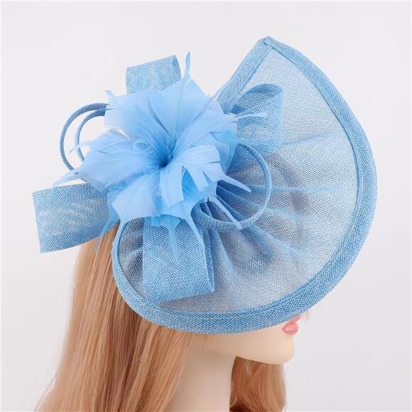 Women Fascinator Hats Tea Party Hat Vintage Pillbox Hat Headband - Picture 6 of 8